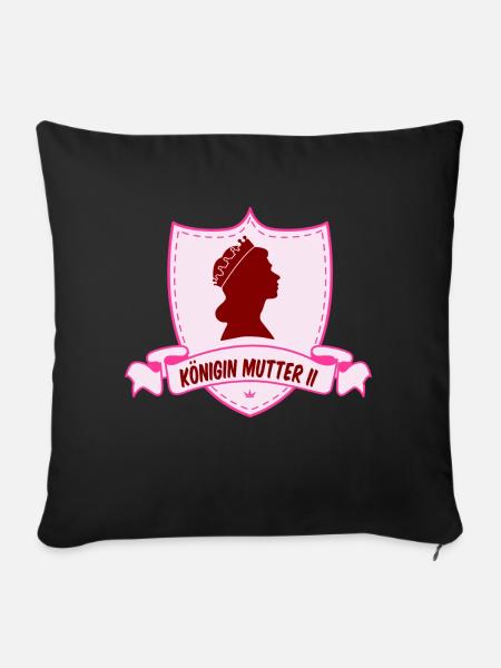 KÖNIGIN MUTTER II - Sofakissen mit Füllung 45 x 45 cm - Schwarz