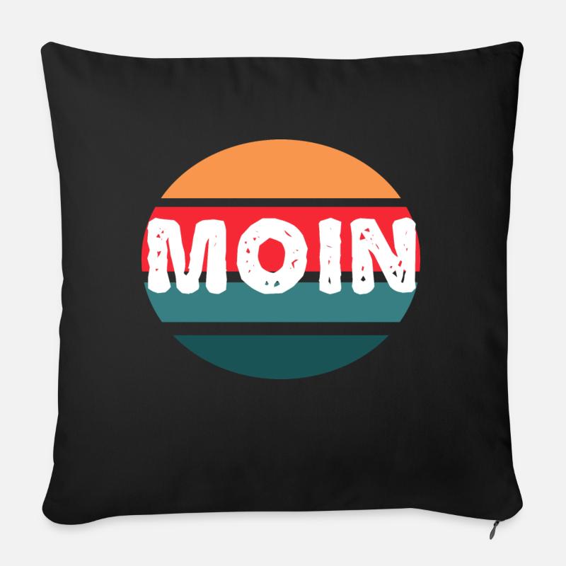 moin - Sofakissen mit Füllung 45 x 45 cm - Schwarz