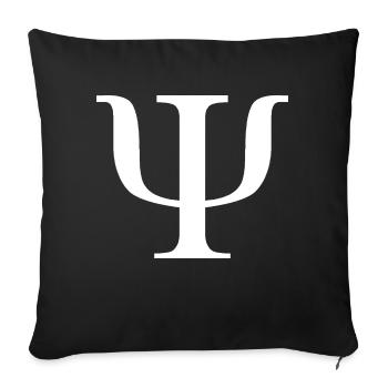 psi_design - Coussin et housse de 45 x 45 cm - noir - Devant