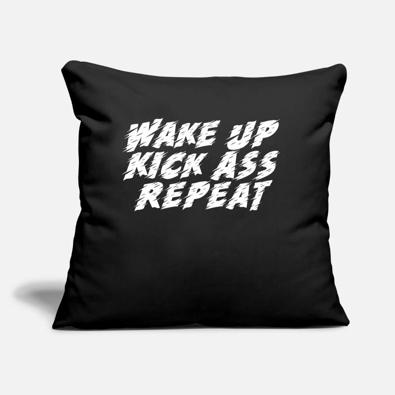 Wake Up Repeat Sofa pillow with filling 45cm x 45cm