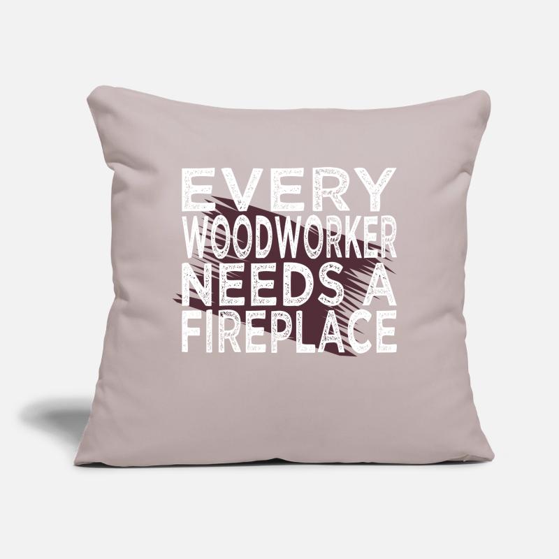 present idea forest work statement carpenter saw Sofa pillow with filling 45cm x 45cm