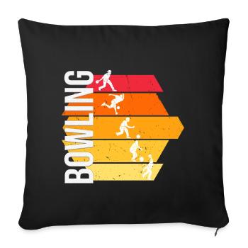 Bowling - Sofakissen mit Füllung 45 x 45 cm - Schwarz - Vorne