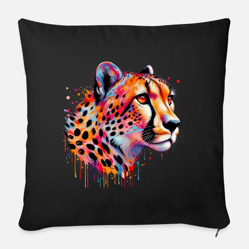 Gepard - Sofakissen mit Füllung 45 x 45 cm - Schwarz