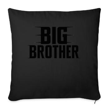 FRÈRE AÎNÉ - Coussin et housse de 45 x 45 cm - noir - Devant