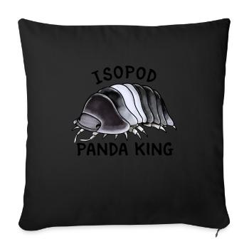 Isopod cubaris panda king - Sofa pillow with filling 45cm x 45cm - black - Front