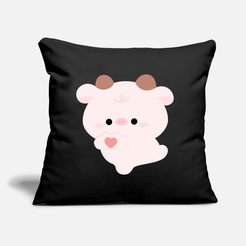 Vache d’amour Coussin et housse de 45 x 45 cm