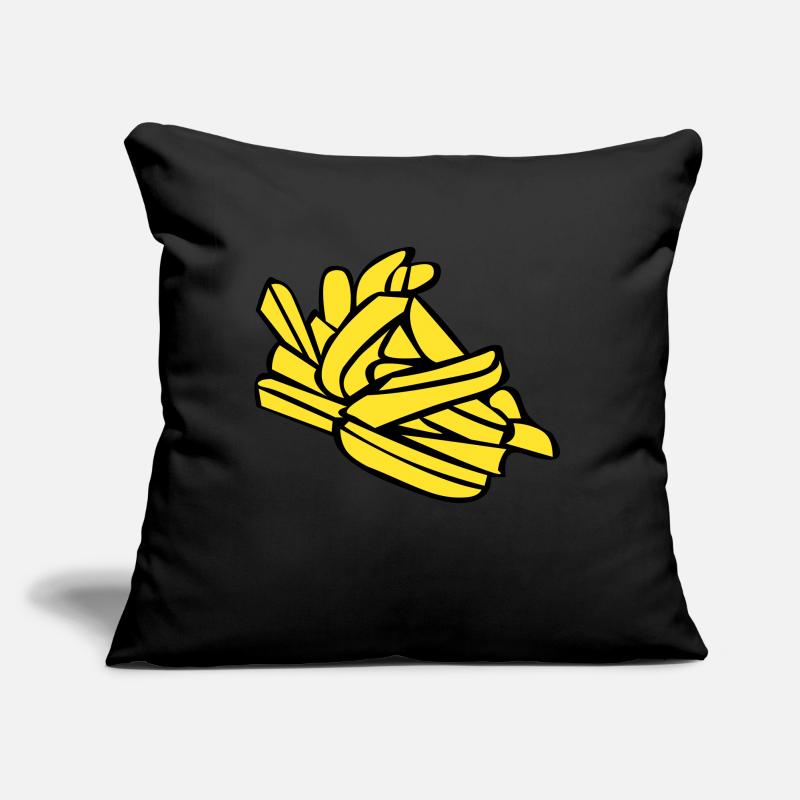 Pommes frites oder Chips Sofakissen mit Füllung 45 x 45 cm
