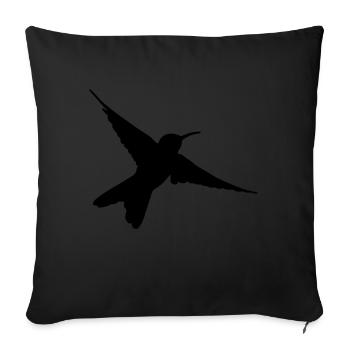 Bird - Coussin et housse de 45 x 45 cm - noir - Devant