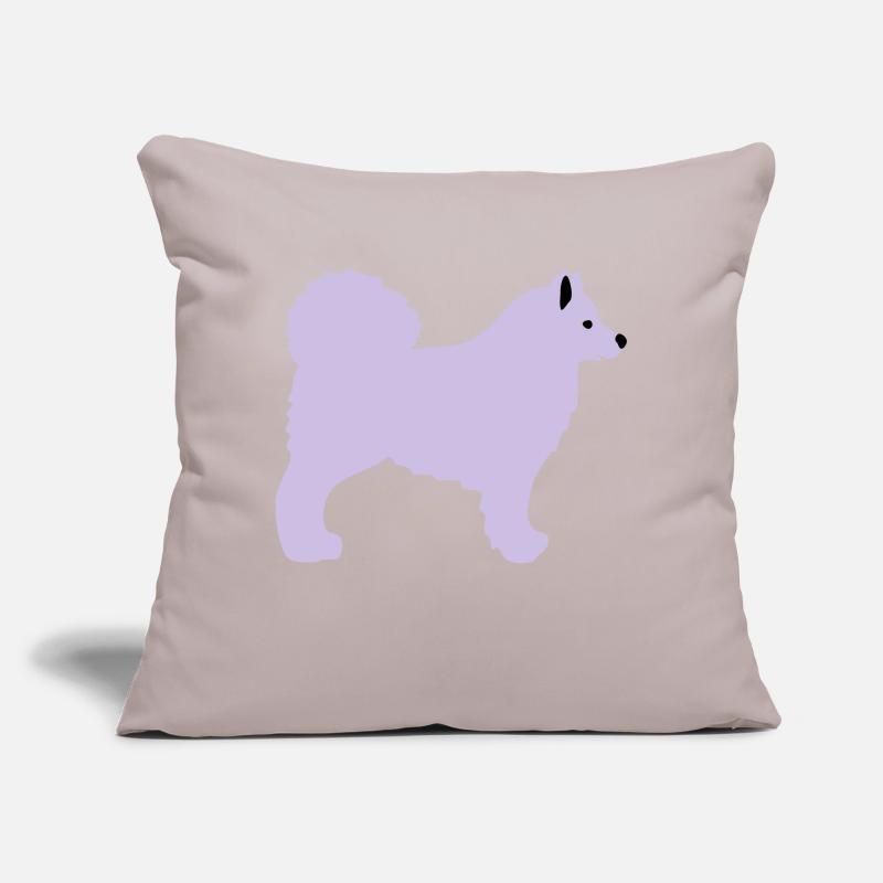 Samojede Coussin et housse de 45 x 45 cm