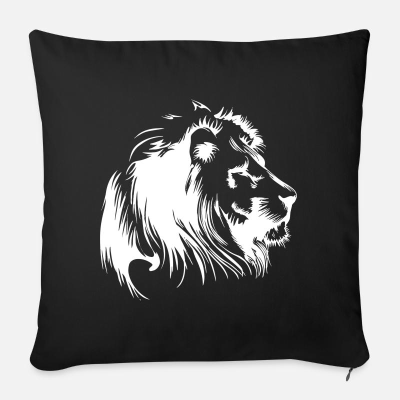 lion - Sofakissen mit Füllung 45 x 45 cm - Schwarz