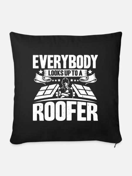 Dachdecker Dachdeckerei Dachklempner Roofer - Sofakissen mit Füllung 45 x 45 cm - Schwarz