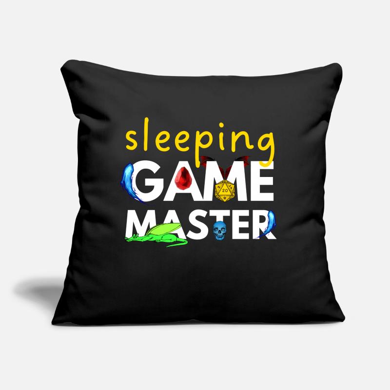 SLEEPING GAME MASTER DRAGONS ADVENTURES RPG Coussin et housse de 45 x 45 cm