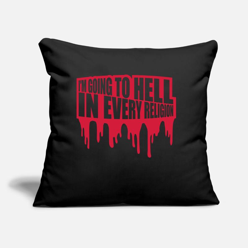 im going to hell Sofakissen mit Füllung 45 x 45 cm