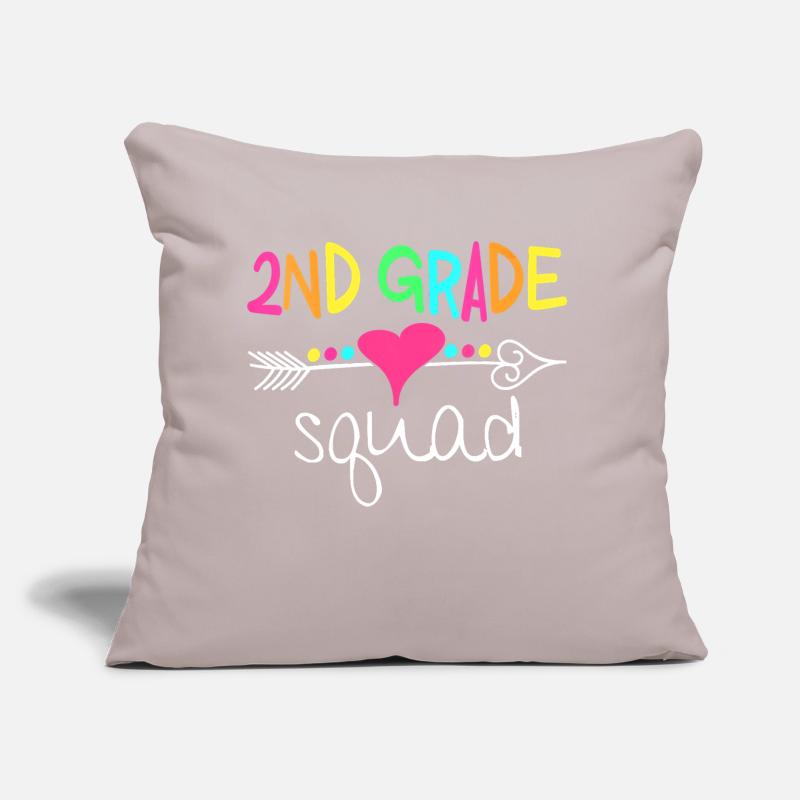 2Nd Grade Squad Second Teacher Student Team Back T Coussin et housse de 45 x 45 cm