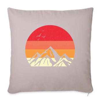 Red Sunset - Sofakissen mit Füllung 45 x 45 cm - helles Taupe - Vorne