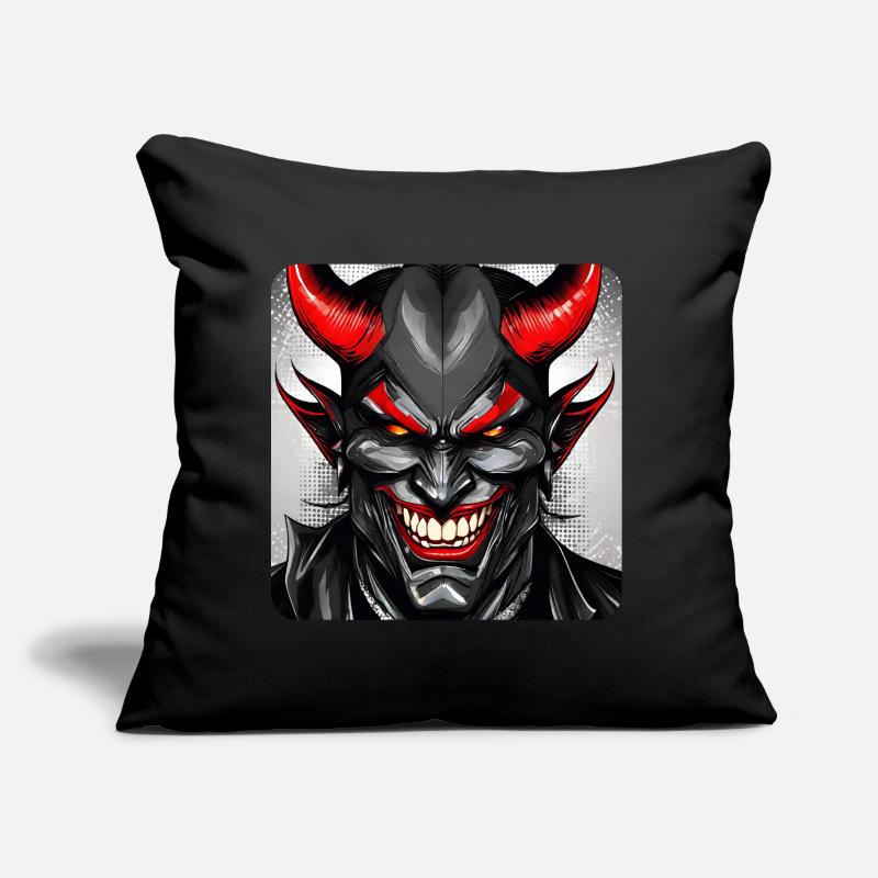 Evil grinning devil Sofa pillow with filling 45cm x 45cm