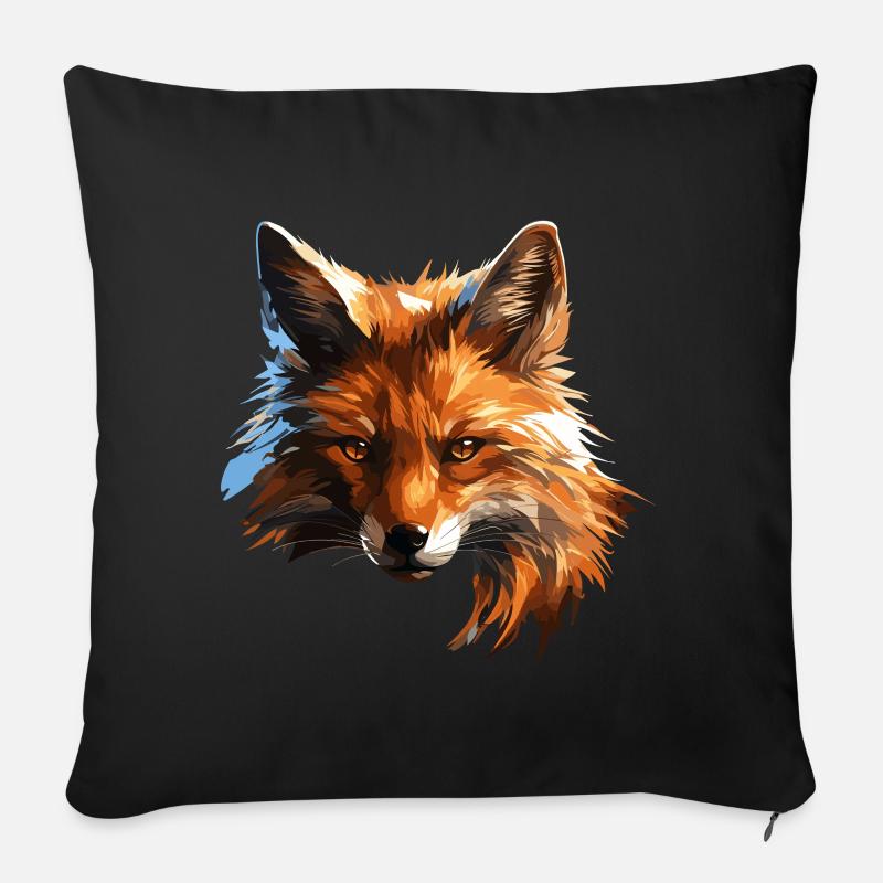 Polygon Fuchs - Sofakissen mit Füllung 45 x 45 cm - Schwarz