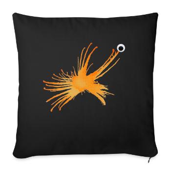 MonstRumms Nr. 20 - Sofakissen mit Füllung 45 x 45 cm - Schwarz - Vorne