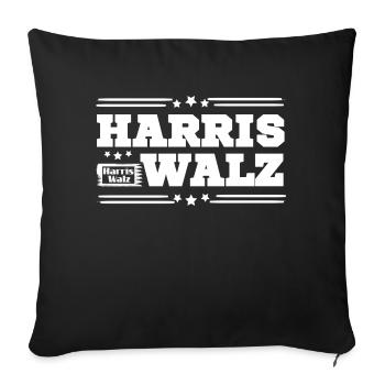 Harris Walz - Sofa pillow with filling 45cm x 45cm - black - Front