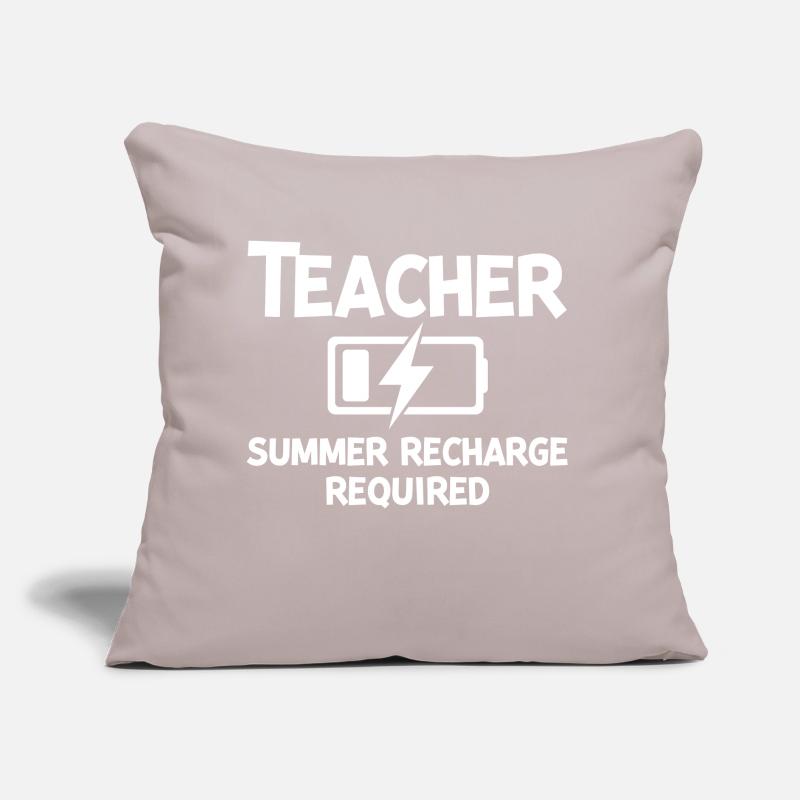 Recharge d’été pour les enseignants Coussin et housse de 45 x 45 cm