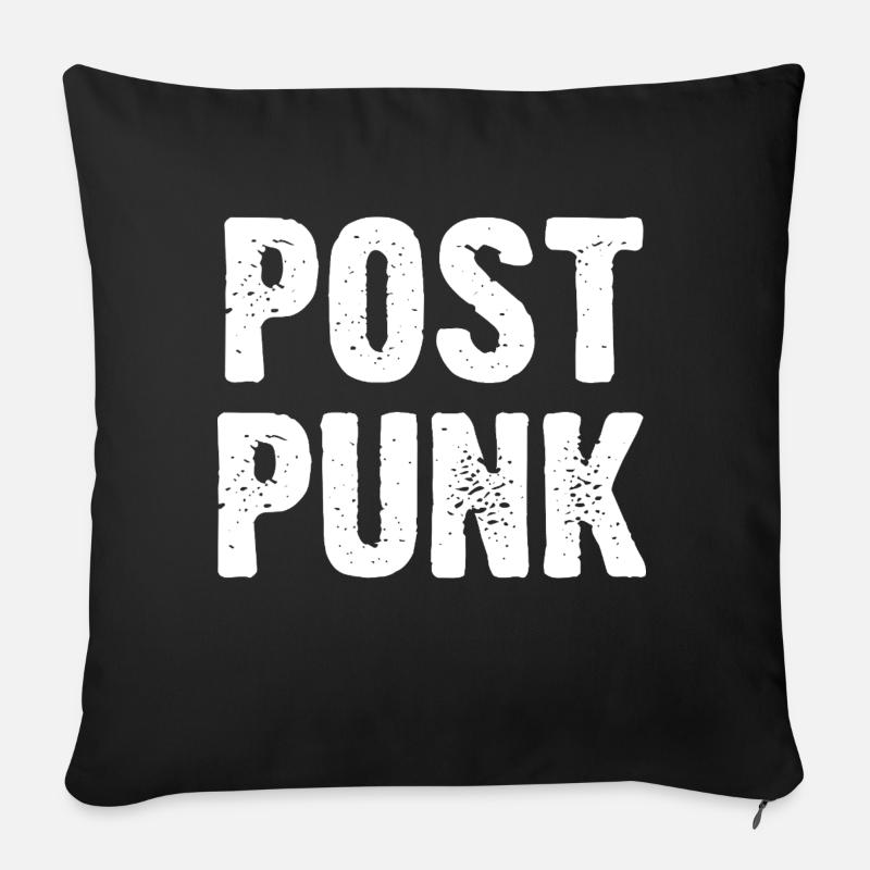 Post Punk logo - Sofa pillow with filling 45cm x 45cm - black
