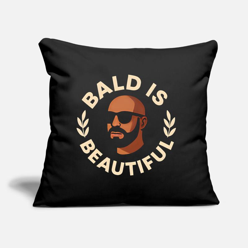 Men's Bald Gift Idea Bald Is Beautiful Sofa pillow with filling 45cm x 45cm