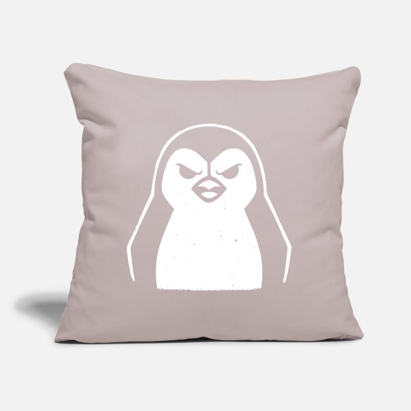 penguin stencil grunge minimalist-vector Linux Coussin et housse de 45 x 45 cm