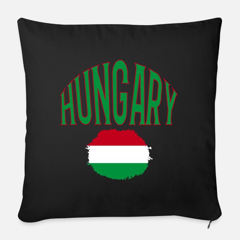 Hungary - Sofakissen mit Füllung 45 x 45 cm - Schwarz