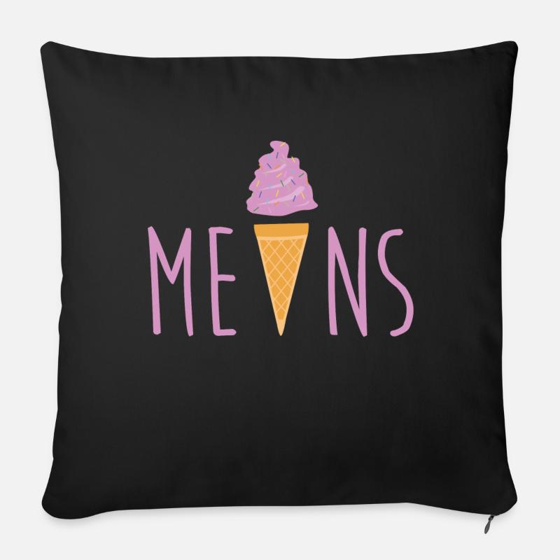 Eis Eis Baby. - Sofakissen mit Füllung 45 x 45 cm - Schwarz