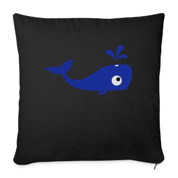 wal_1__f3 - Coussin et housse de 45 x 45 cm - noir - Devant
