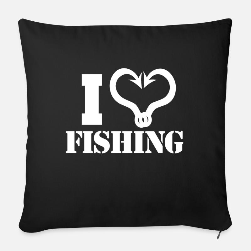 Angler - Sofakissen mit Füllung 45 x 45 cm - Schwarz