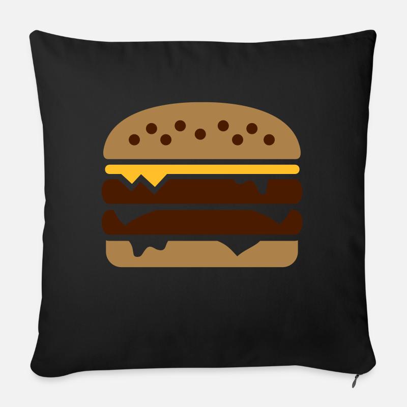 Burger - Sofakissen mit Füllung 45 x 45 cm - Schwarz