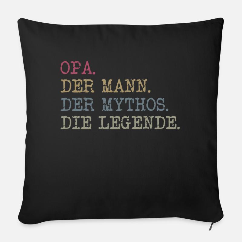 OPA - Sofakissen mit Füllung 45 x 45 cm - Schwarz