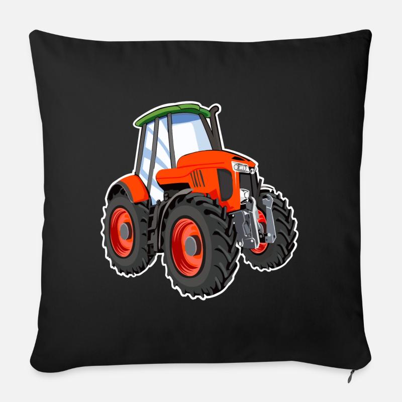 Traktor - Sofakissen mit Füllung 45 x 45 cm - Schwarz