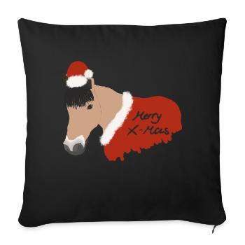 Merry X-mas Fritzi - Sofakissen mit Füllung 45 x 45 cm - Schwarz - Vorne