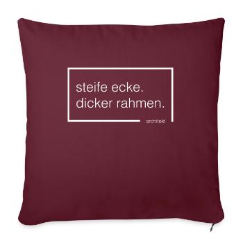 steife ecke. dicker rahmen - Sofakissen mit Füllung 45 x 45 cm - Burgunderrot - Vorne