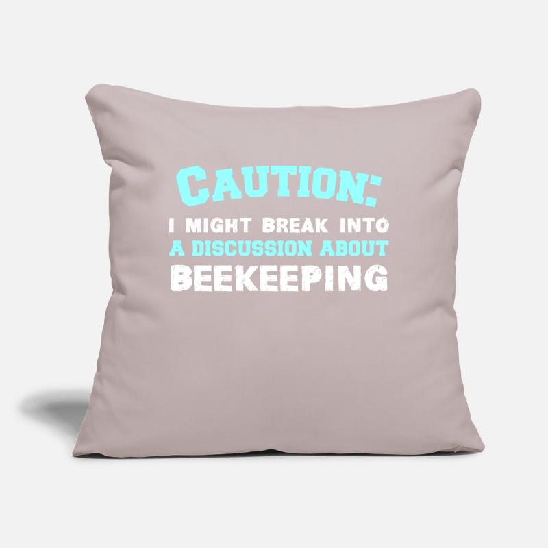 Caution Sofa pillow with filling 45cm x 45cm