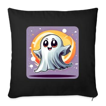 Mignon petit croquemitaine - Coussin et housse de 45 x 45 cm - noir - Devant