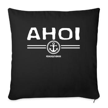 ahoi - Sofakissen mit Füllung 45 x 45 cm - Schwarz - Vorne