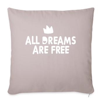 All Dreams - Sofa pillow with filling 45cm x 45cm - light taupe - Front