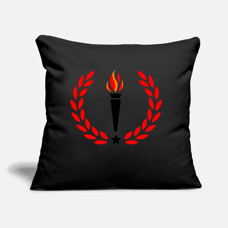 Torche de feu Coussin et housse de 45 x 45 cm