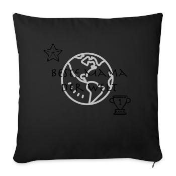 Meilleure idée cadeau de maman au monde - Coussin et housse de 45 x 45 cm - noir - Devant