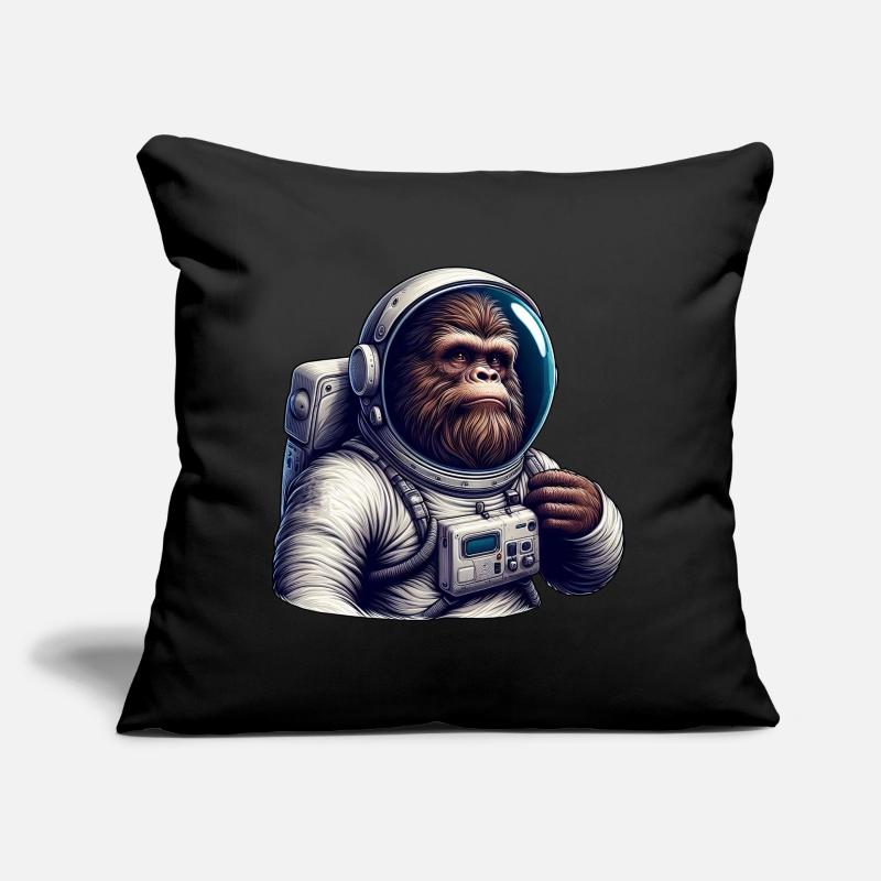 Astronaute gorille dans l’espace Coussin et housse de 45 x 45 cm
