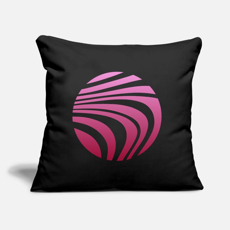 Psychedelic Pattern Pink Gradient Sofa pillow with filling 45cm x 45cm
