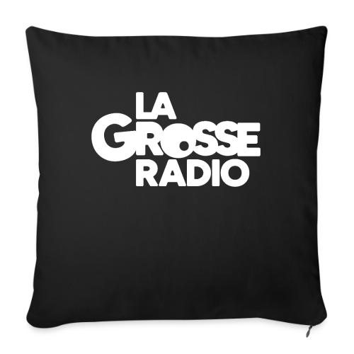 LaGrosseRadio Logo Full White 4x - Coussin et housse de 45 x 45 cm