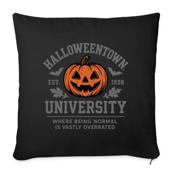 Halloweentown University - Halloween Design Motif - Sofa pillow with filling 45cm x 45cm - black - Front