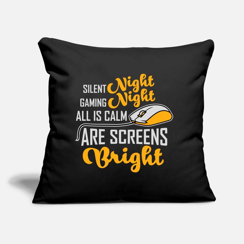 Silent Night Gaming Night All Calm Screens Bright Sofakissen mit Füllung 45 x 45 cm