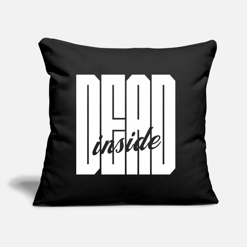 Logo gras Dead Inside Coussin et housse de 45 x 45 cm