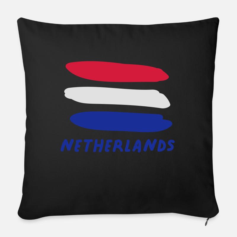 Netherlands - Sofakissen mit Füllung 45 x 45 cm - Schwarz