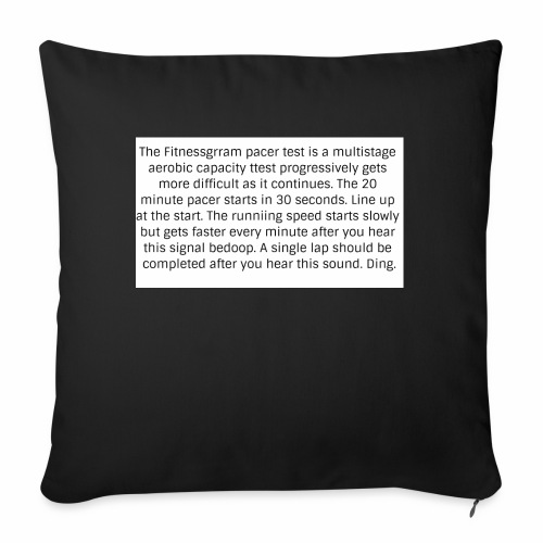 FitnessGram pacer Test - Sofa pillow with filling 45cm x 45cm